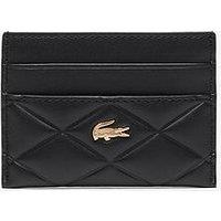 Lacoste Crocodelle Leather Cardholder - Black