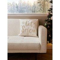 The Very Collection Christmas Let It Snow Cushion