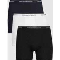 Emporio Armani Bodywear Mens Core Logoband 3 Pack Cotton Stretch Boxer Shorts - Assorted