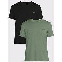Emporio Armani Bodywear 2 Pack Core Logo Crew Neck T-Shirts - Assorted