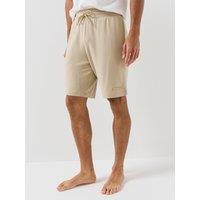 Emporio Armani Bodywear Mens Drawstring Waist Stretch Lounge Shorts - Beige