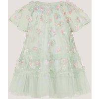 Monsoon Baby Girls Kala 3D Print Swing Dress - Light Green