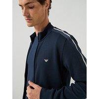 Emporio Armani Bodywear Terry Full Zip Lounge Sweat Jacket - Navy