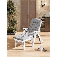 Living And Home Though Lounger Cushion - Grey