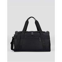 Armani Exchange Duffle Bag In Coated Fabric - Black