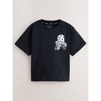 Smallsaints Boys Dice Back Graphic Short Sleeve T-Shirt - Black