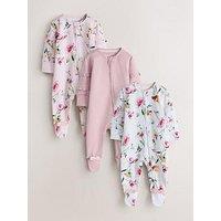 Ted Baker Baby Girls 3 Pack Floral Sleepsuits