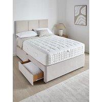 The Very Collection Sheridan Divan Base With 2 Drawers + Headboard + Natural Fibre Pocket & 1500 Mattress