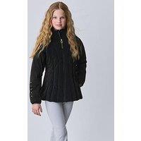 Ted Baker Older Girls Shower Resistant Short Seamed Panel Coat - Black