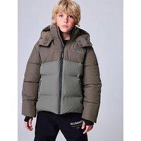 Smallsaints Boys' Hooded Padded Winter Coat - Khaki Green