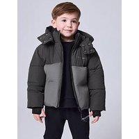 Smallsaints Younger Boys Tonal Underground Padded Coat - Grey