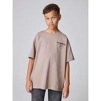 Smallsaints Boys Underground Short Sleeve Tshirt - Brown