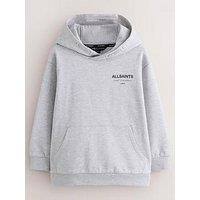 Smallsaints Hooded Sweatshirt With Logo Back Print Detail - Grey