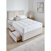 The Very Collection Sheridan Divan Base With 2 Drawers + Headboard + & Tufted Quilted 12.5G Spring Mattress