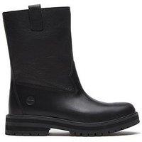 Timberland Britton Drive Pull-On Leather Boots - Black