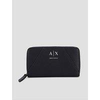 Armani Exchange Isabel Zip Around Wallet - Black