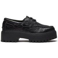 Timberland Stone Street Platform Boat Shoes - Black