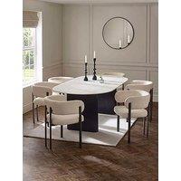 Julian Bowen Bolivia Table And 6 Bolivia Chairs