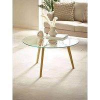 Julian Bowen Bryant Round Glass Coffee Table