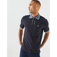 Armani Exchange Contrast Colour Polo Shirt - Navy