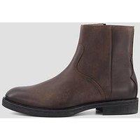 Allsaints Lang Leather Boots - Brown