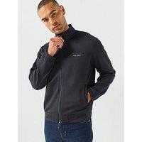 Armani Exchange Plisse Full Zip Track Jacket - Navy