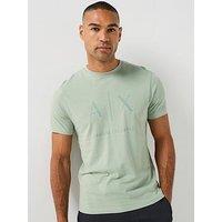 Armani Exchange Slim Fit Ax Chest Logo T-Shirt - Green