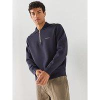Armani Exchange Rugby 1/4 Zip Sweat - Navy