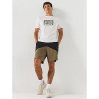 Armani Exchange Large Box Logo T-Shirt - Off White