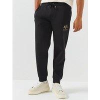 Armani Exchange Logo Tracksuit Bottoms - Black