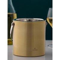Viners Barware Ice Bucket Double Wall Gold 1.5L