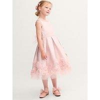 Monsoon Girls Strappy Gracie Waterfall Dress - Light Pink