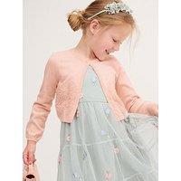 Monsoon Girls Harper Pearl Button Lace Cardigan - Pink