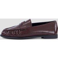 The Very Collection Womens Extra Wide Fit Ruched Loafer - Burgundy