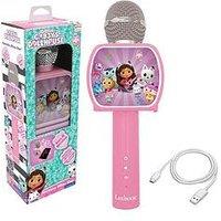 Gabby'S Dollhouse Wireless Microphone With Speaker, Voice Changer, Retractable Phone Holder And Bluetooth Option