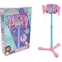 Gabby'S Dollhouse Adjustable Stand With 2 Mic With Voice Effects, Lights, Speaker, Bluetooth Speaker