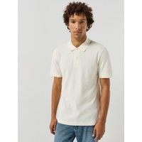 Boss Mens Cotton Pique Regular Fit Polo Shirt - White