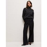 New Look Women'S Pull-On Wide Leg Trousers - Black