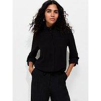 New Look Jersey Funnel Neck Shirt - Black