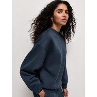 New Look Navy Relaxed Sweatshirt - Blue