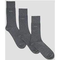 Boss Bodywear 3 Pack Logo Crew Socks - Grey