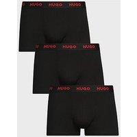 Hugo Bodywear Triplet 3 Pack Trunks - Black