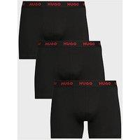 Hugo Bodywear 3 Pack Triplet Metalic Waistband Boxer - Black