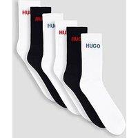 Hugo Mens 6 Pack Rib Logo Sweatshirt Socks