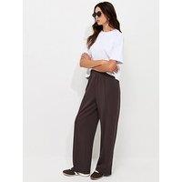 New Look Premium Dark Burgundy Wide Leg Co-Ord Joggers