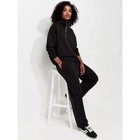 New Look Premium Black Wide Leg Co-Ord Joggers