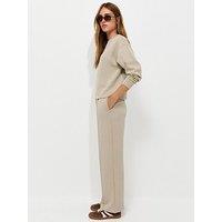 New Look Premium Stone Wide Leg Co-Ord Joggers