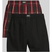 Boss Boss 2 Pack Peached Printed Boxers - Red