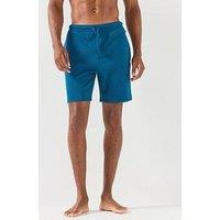 Boss Waffle Loungewear Shorts - Blue