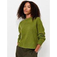 New Look Midweight Crew Neck Knitted Jumper - Green